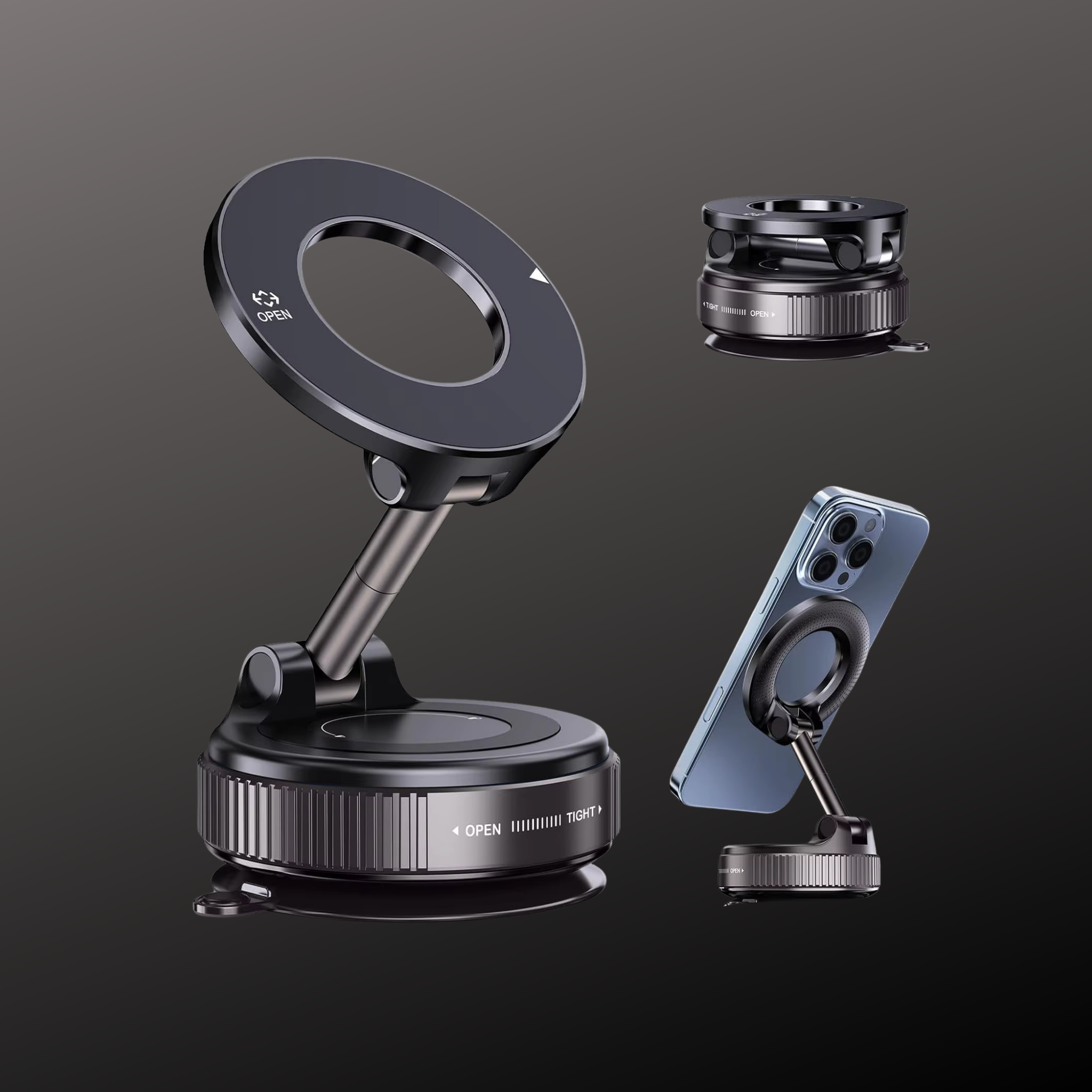 M1 Vacuum Suction Magnetic Phone Mount